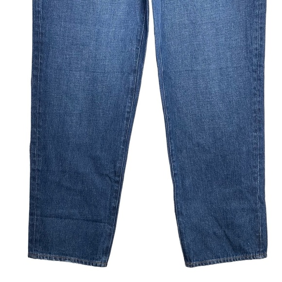 Madewell Baggy Straight Jeans 25 NWT Slouchy Straight Rigid Hemp Dark Indigo - Picture 3 of 8